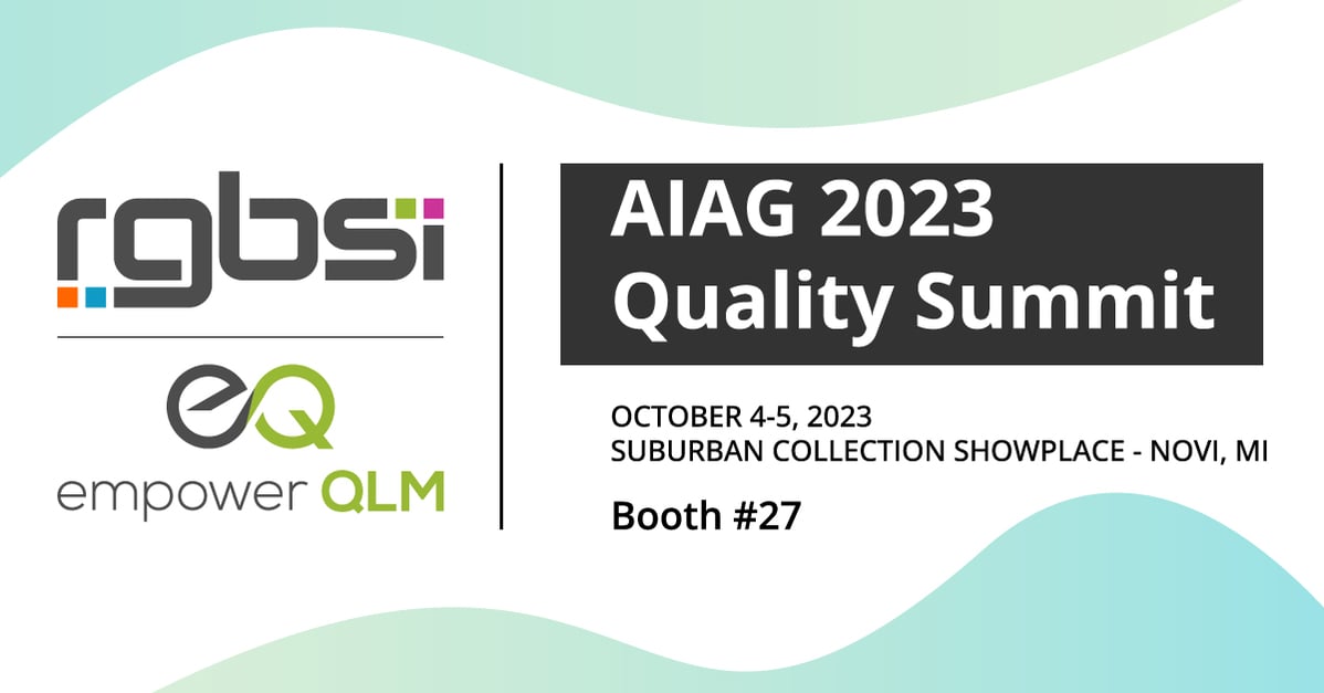 RGBSI Empower QLM Sponsor AIAG 2023 Quality Summit