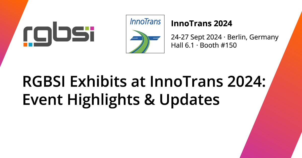 RGBSI Exhibits at InnoTrans 2024: Event Highlights & Updates